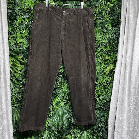 LACOSTE Corduroy Pants Men 38x30 Brown Chino Preppy Old Mony Straight‎ 2605 - Picture 3 of 10